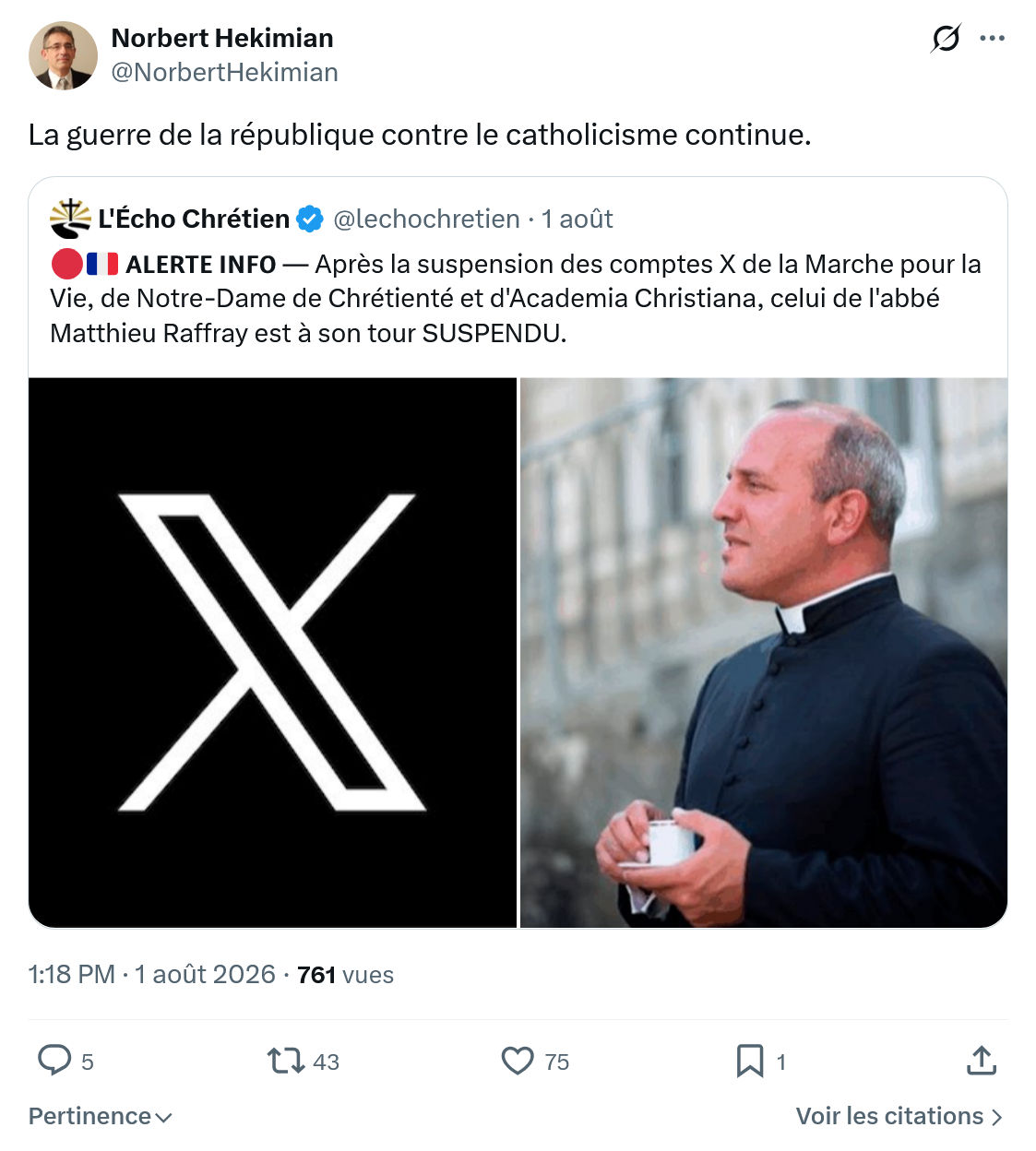 Norbert Hekimian: La guerre de la république...