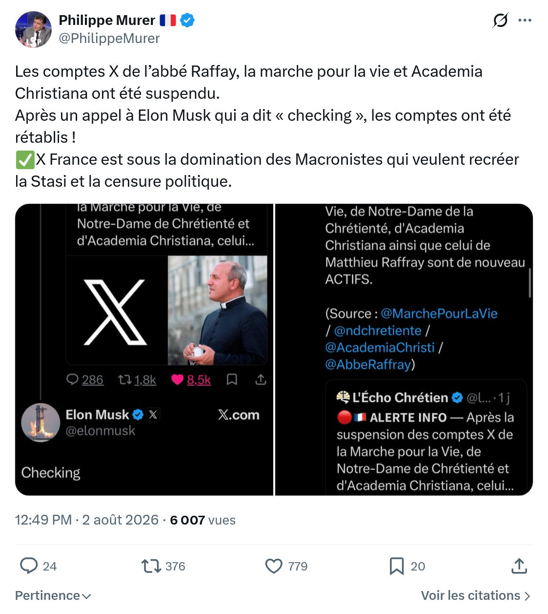 Philippe Murer: Les comptes X de l’abbé Raffay...