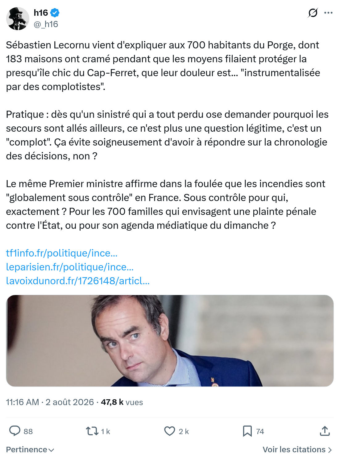 h16: Sébastien Lecornu vient d'expliquer...
