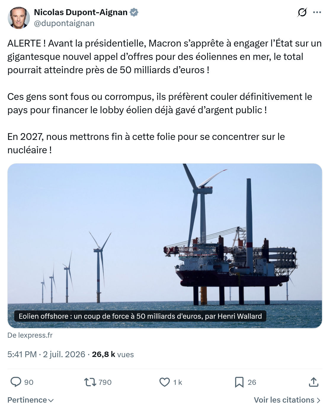 Nicolas Dupont-Aignan: ALERTE ! Avant la présidentielle...