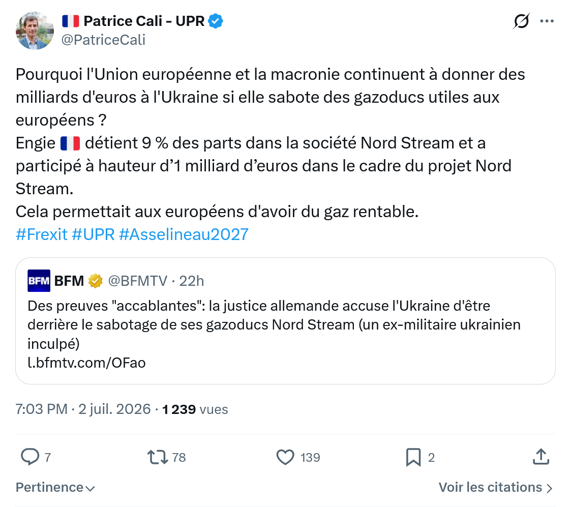 Patrice Cali: Pourquoi l'Union...