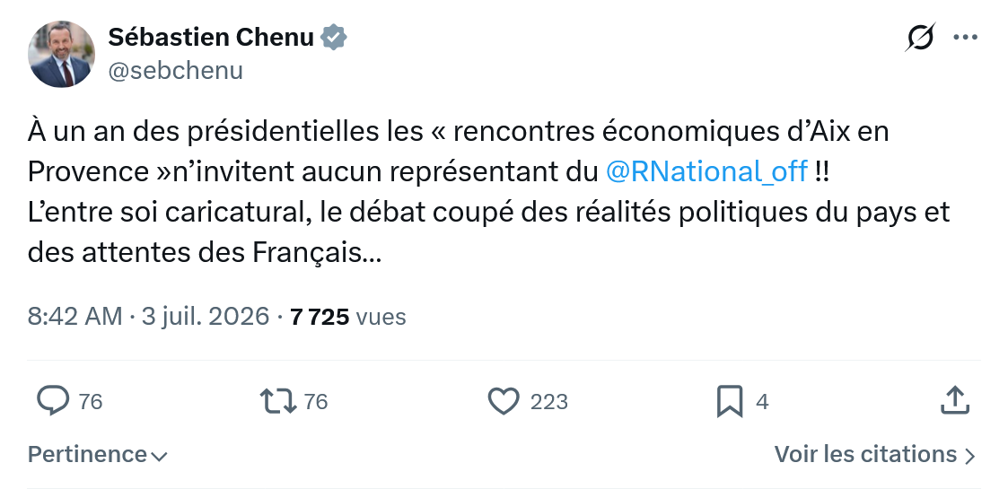 Sébastien Chenu: À un an des présidentielles les...