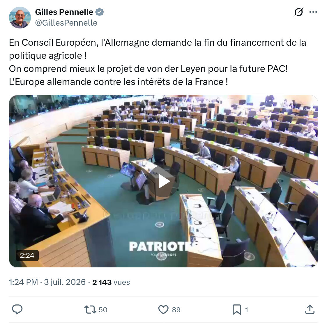 Gilles Pennelle: En Conseil Européen...