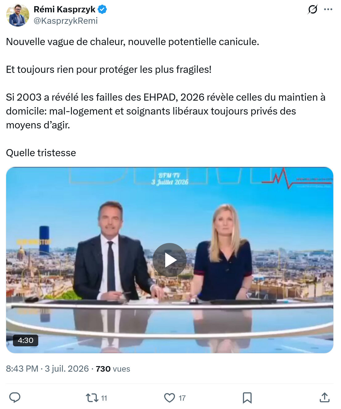 Rémi Kasprzyk: Nouvelle vague de chaleur...