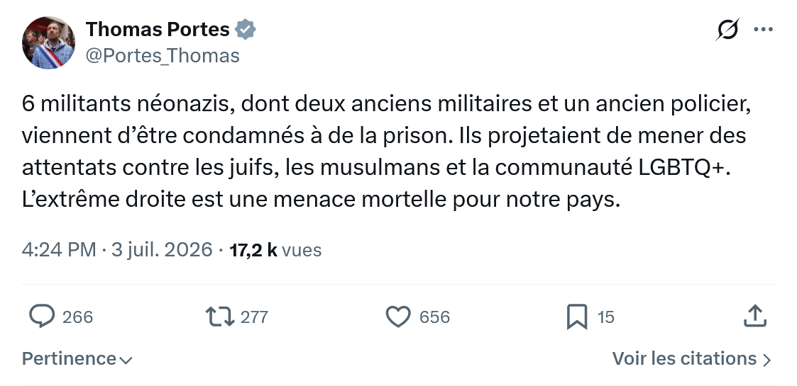 Thomas Portes: 6 militants néonazis...