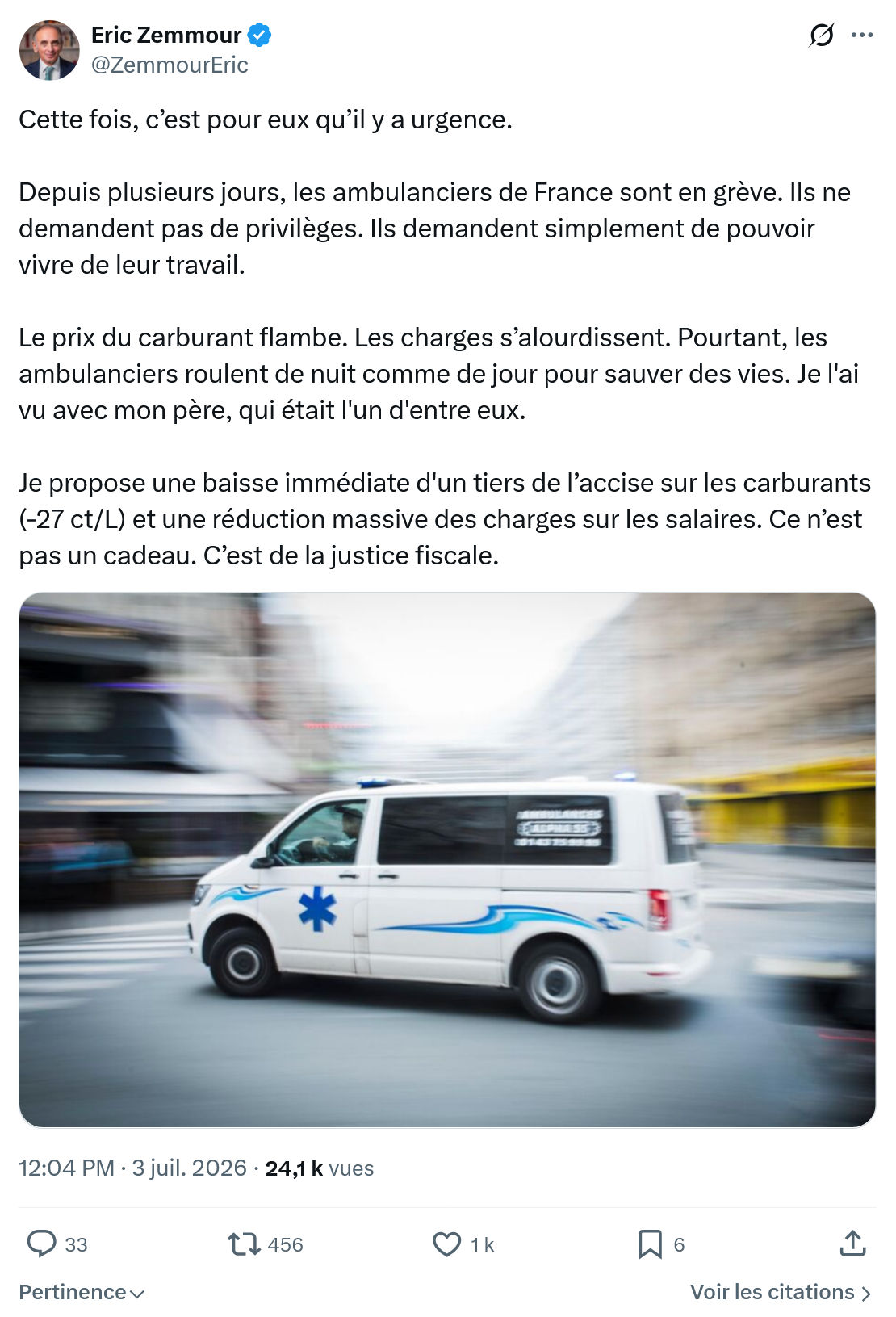 Eric Zemmour: Cette fois, c’est pour eux qu’il y a urgence...