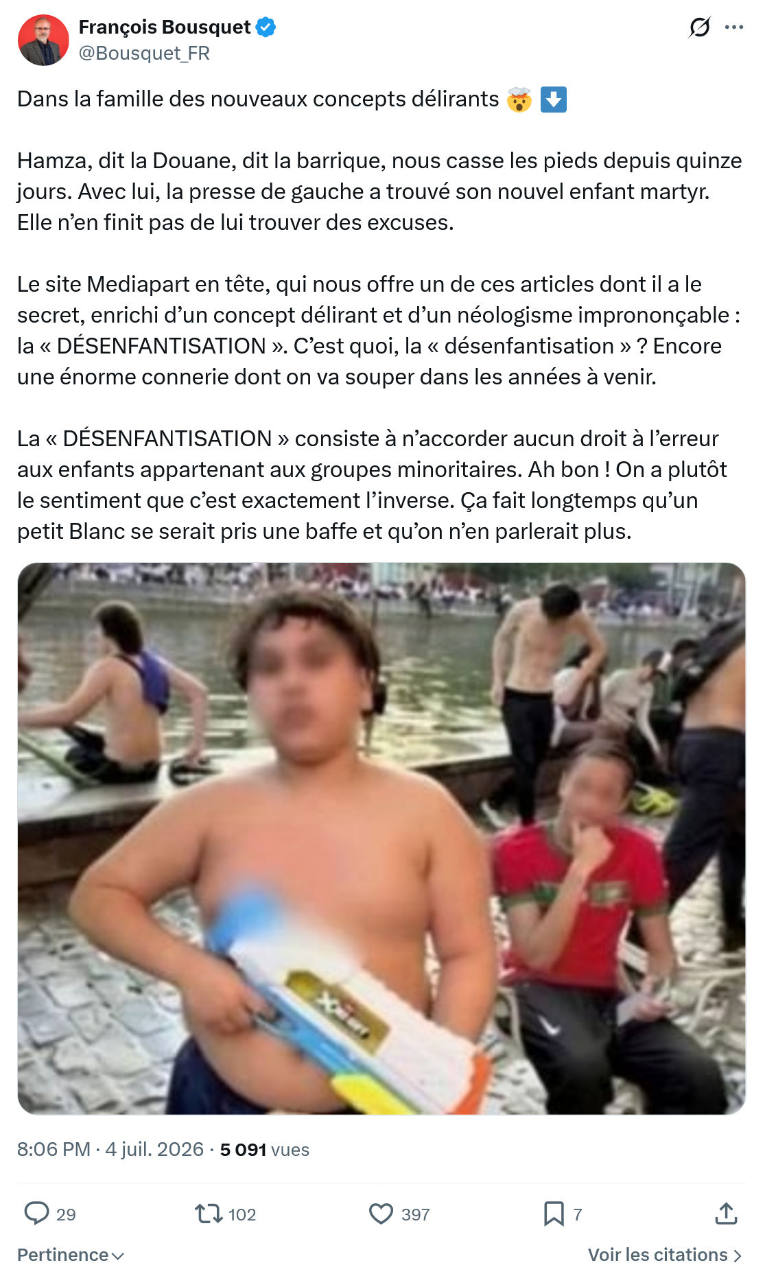 François Bousquet: Dans la famille des nouveaux concepts délirants...