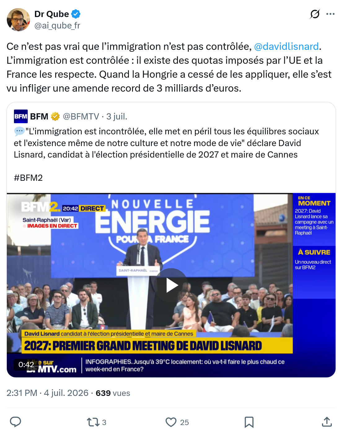Dr Qube: Ce n’est pas vrai que...