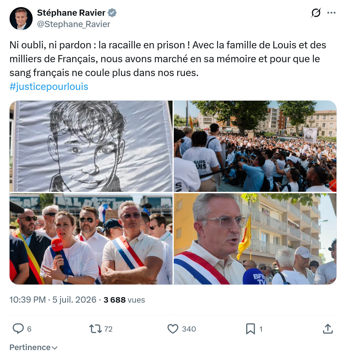 Stéphane Ravier: Ni oubli, ni pardon...