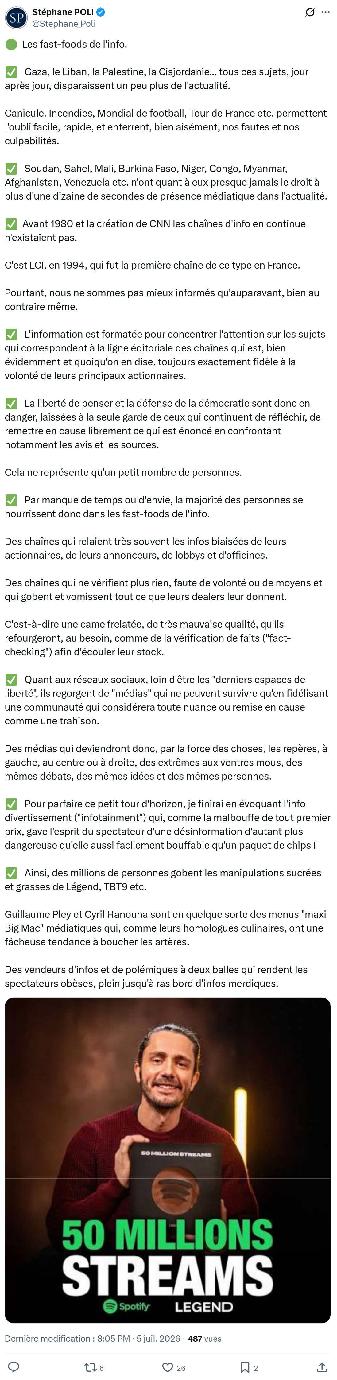 Stephane Poli: Les fast-foods de l'info...