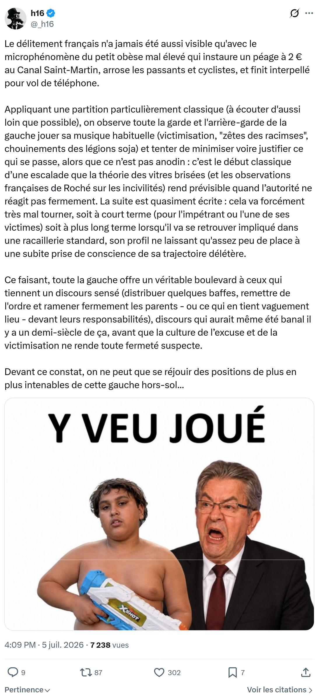 h16: Le délitement français...