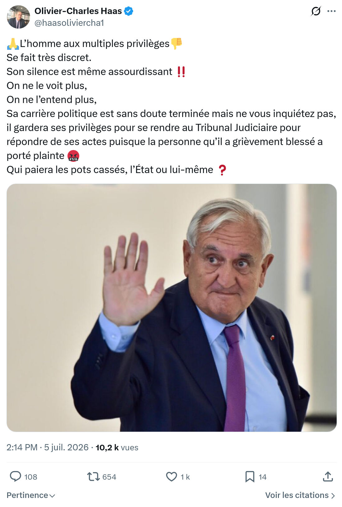 Olivier-Charles Haas: L’homme aux multiples privilèges...