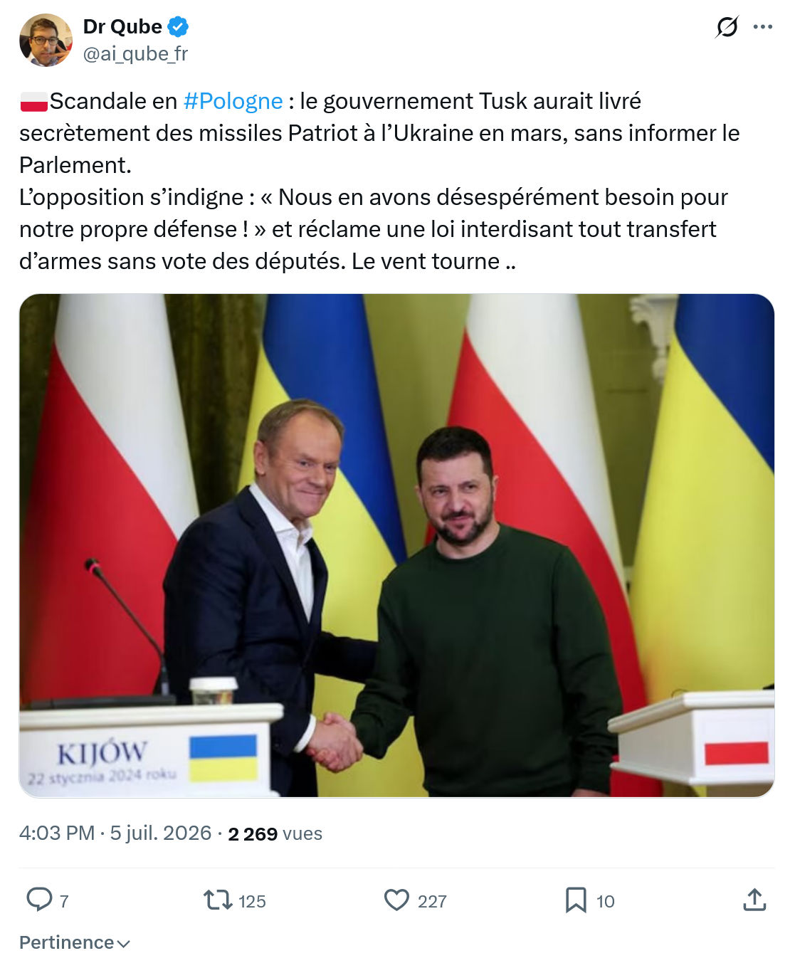 Dr Qube: Scandale en #Pologne...