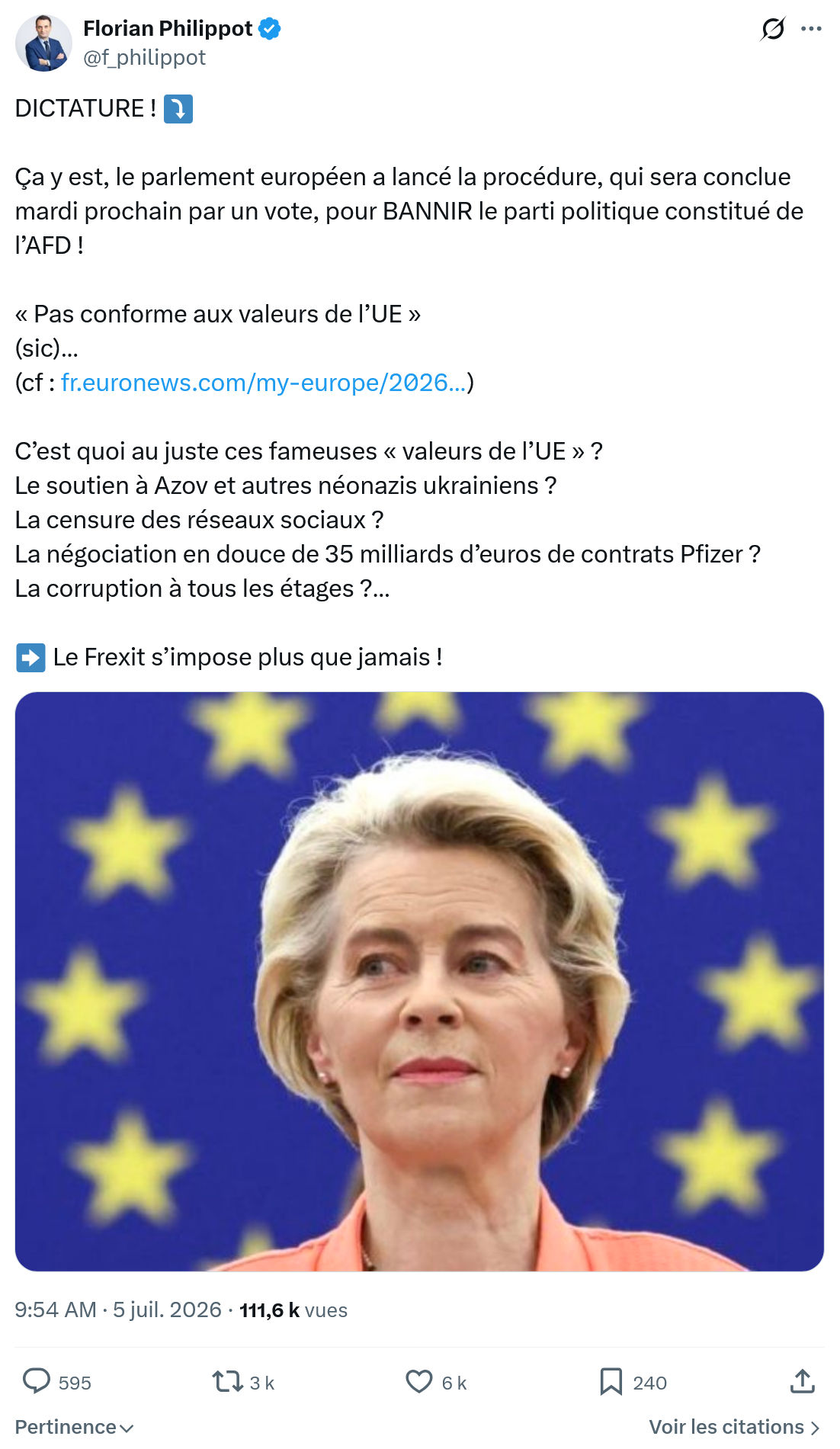 Florian Philippot: DICTATURE !...