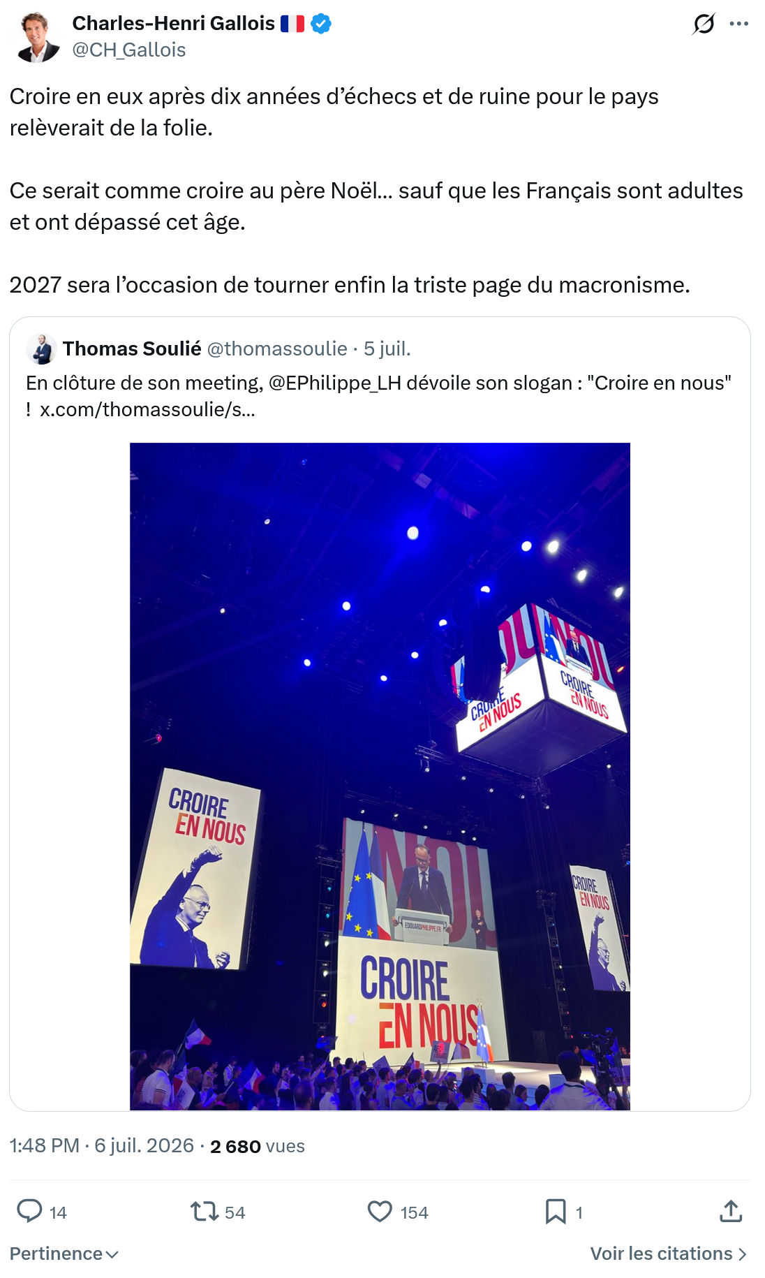 Charles-Henri Gallois: Croire en eux après dix années d’échecs...