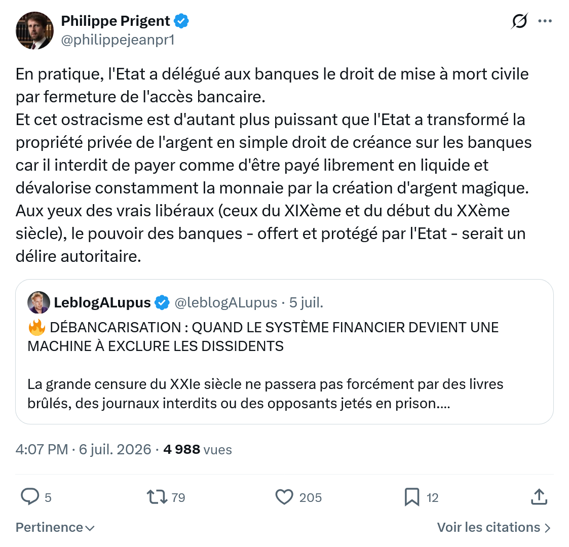 Philippe Prigent: En pratique, l'Etat a délégué aux banques...