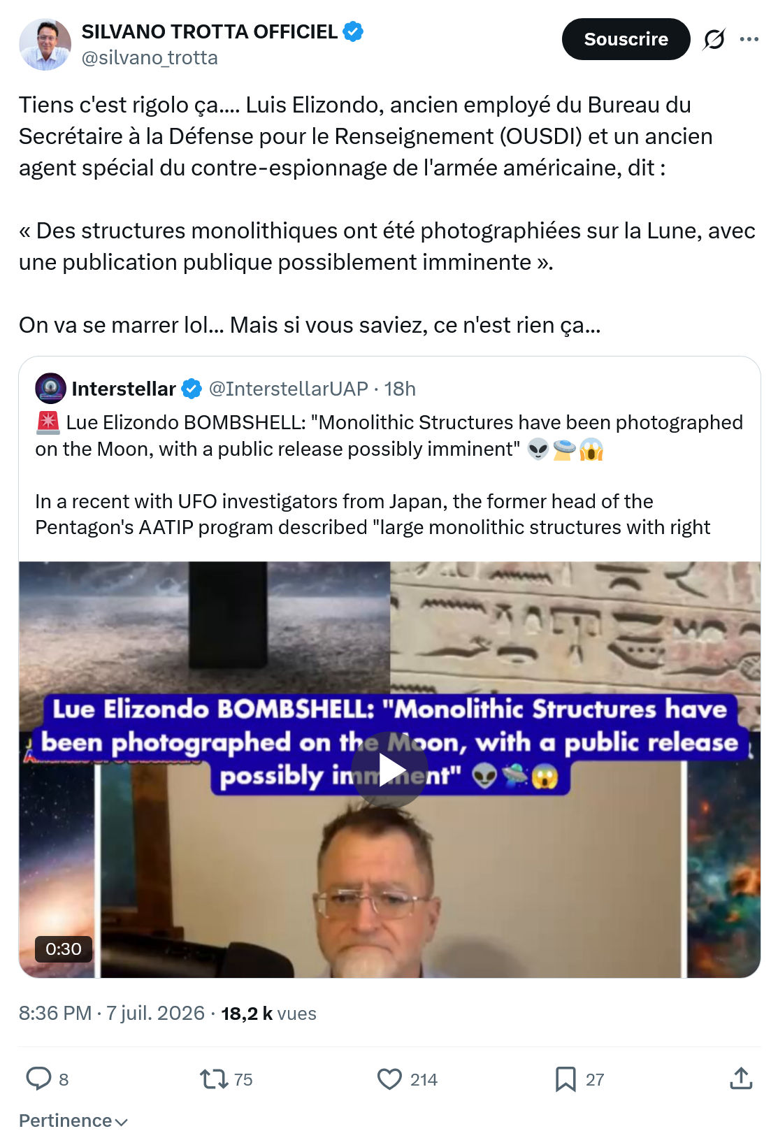 Silvano Trotta: Tiens c'est rigolo ça...