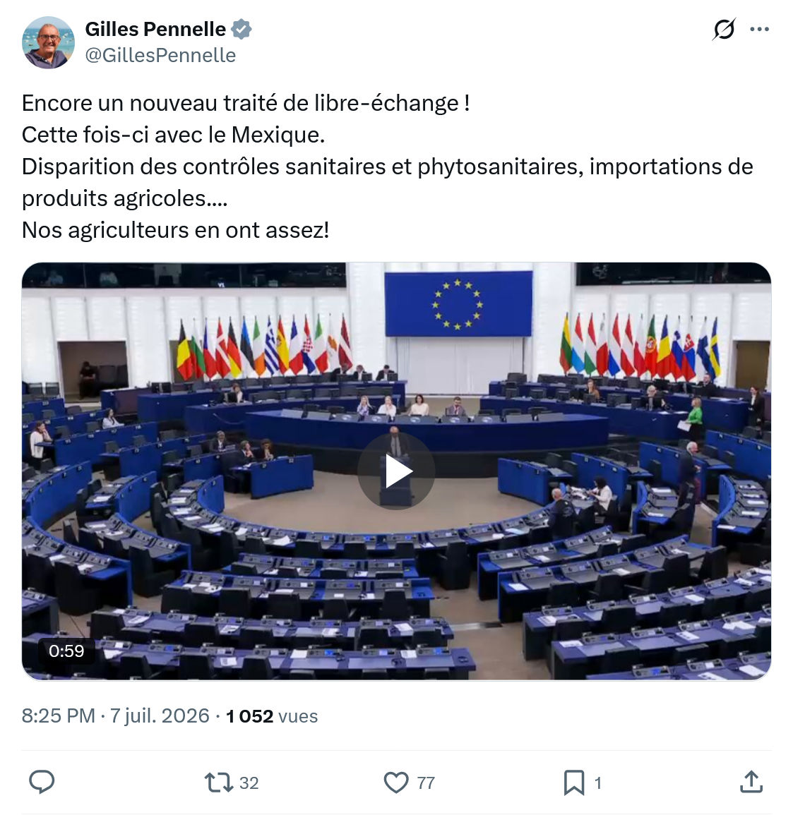 Gilles Pennelle: Encore un nouveau traité de libre-échange...