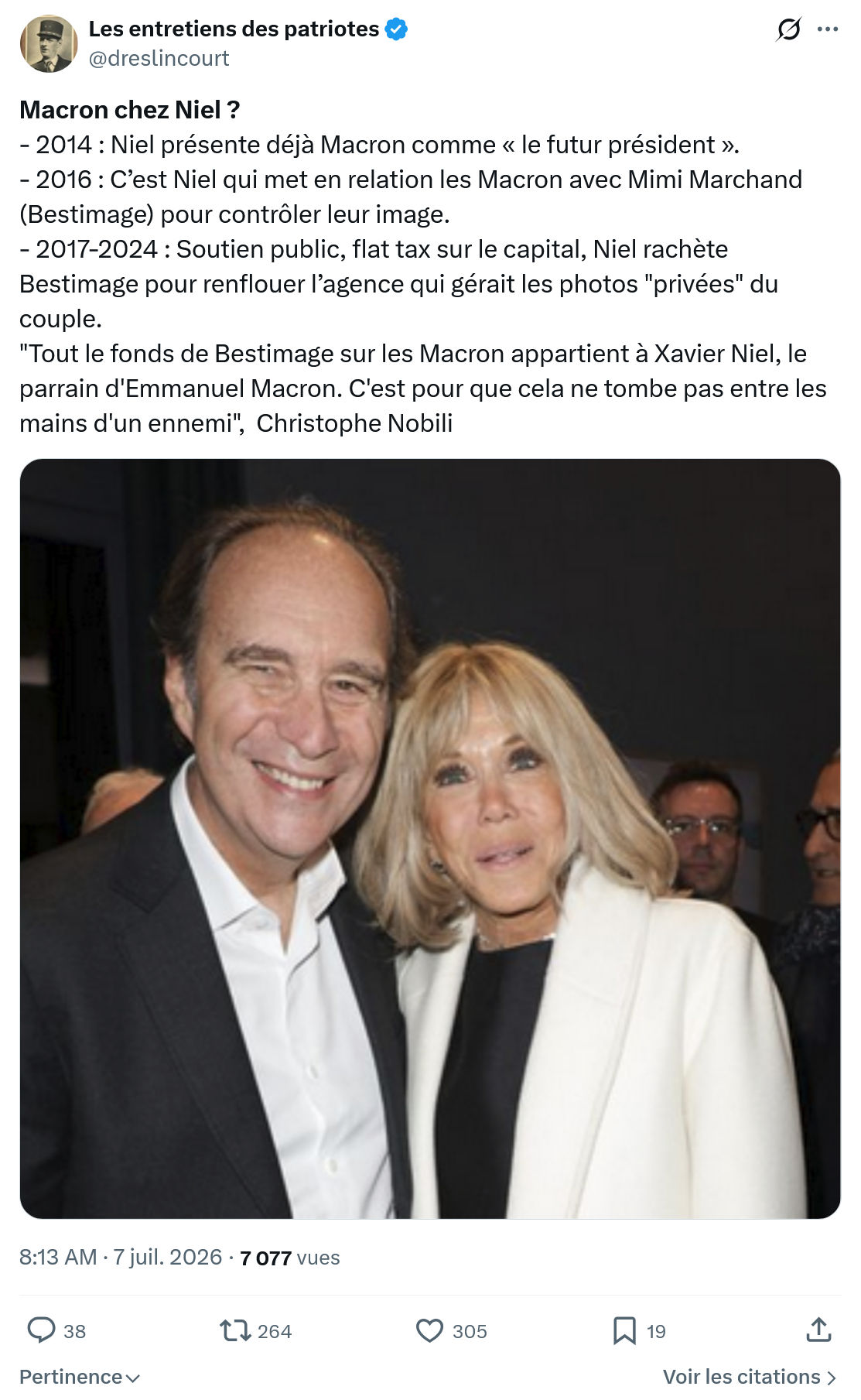 Marquis de Dreslincourt: Macron chez Niel...