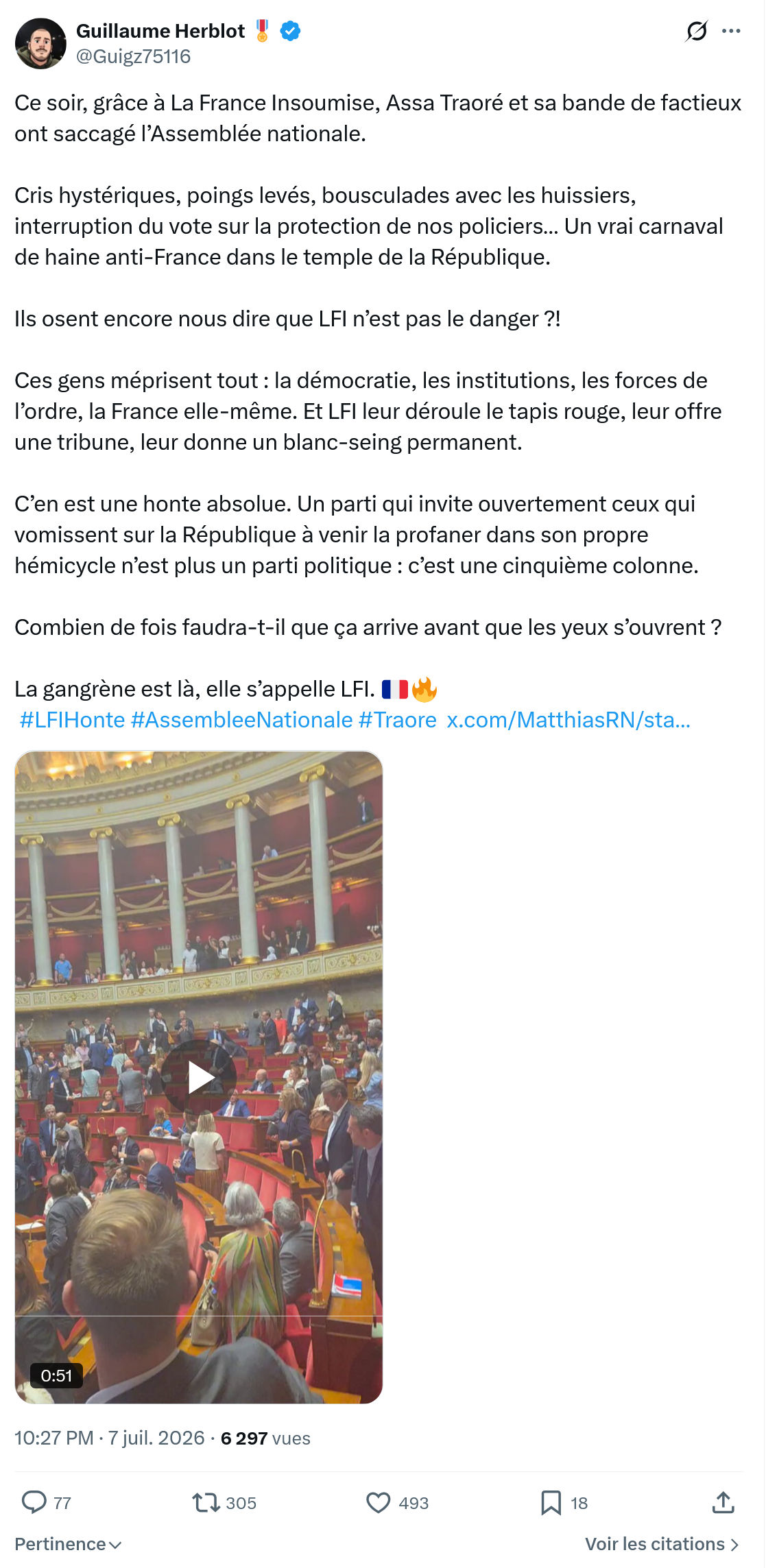 Guillaume Herblot: Ce soir, grâce à La France Insoumise...