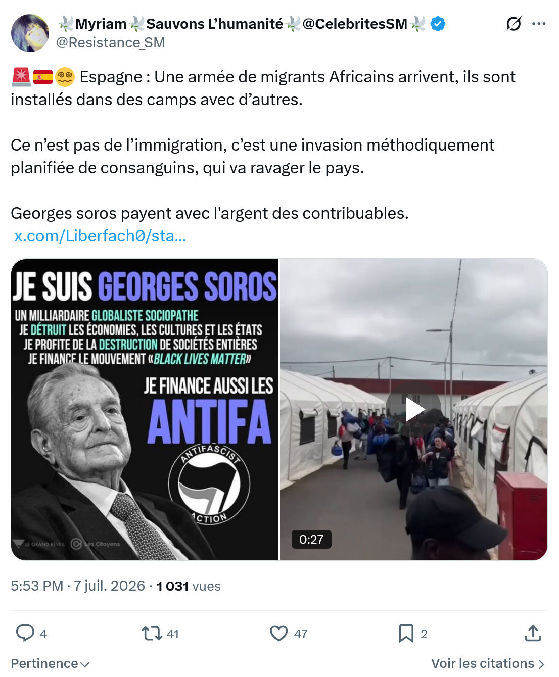 Myriam: Espagne : Une armée de migrants...