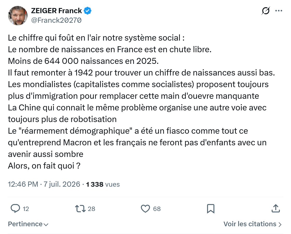 Zeiger Franck: Le chiffre qui foût en l'air notre système social...