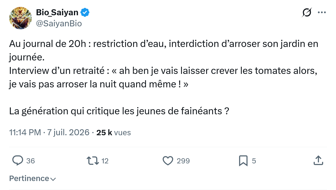 Bio Saiyan: Au journal de 20h...