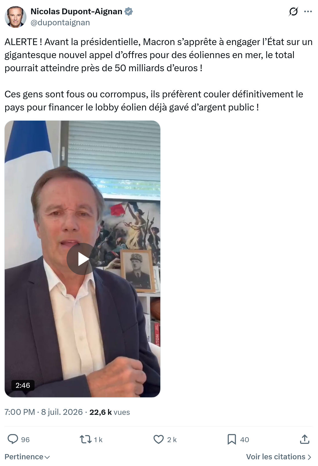 Nicolas Dupont-Aignan: ALERTE ! Avant la présidentielle...