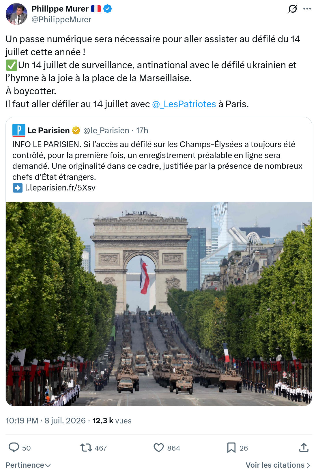 Philippe Murer: Un passe numérique sera...