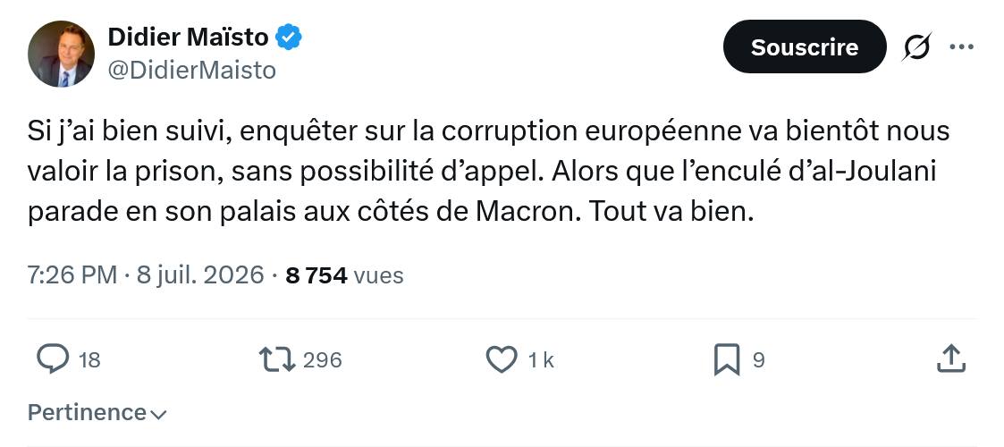 Didier Maïsto: Si j’ai bien suivi...