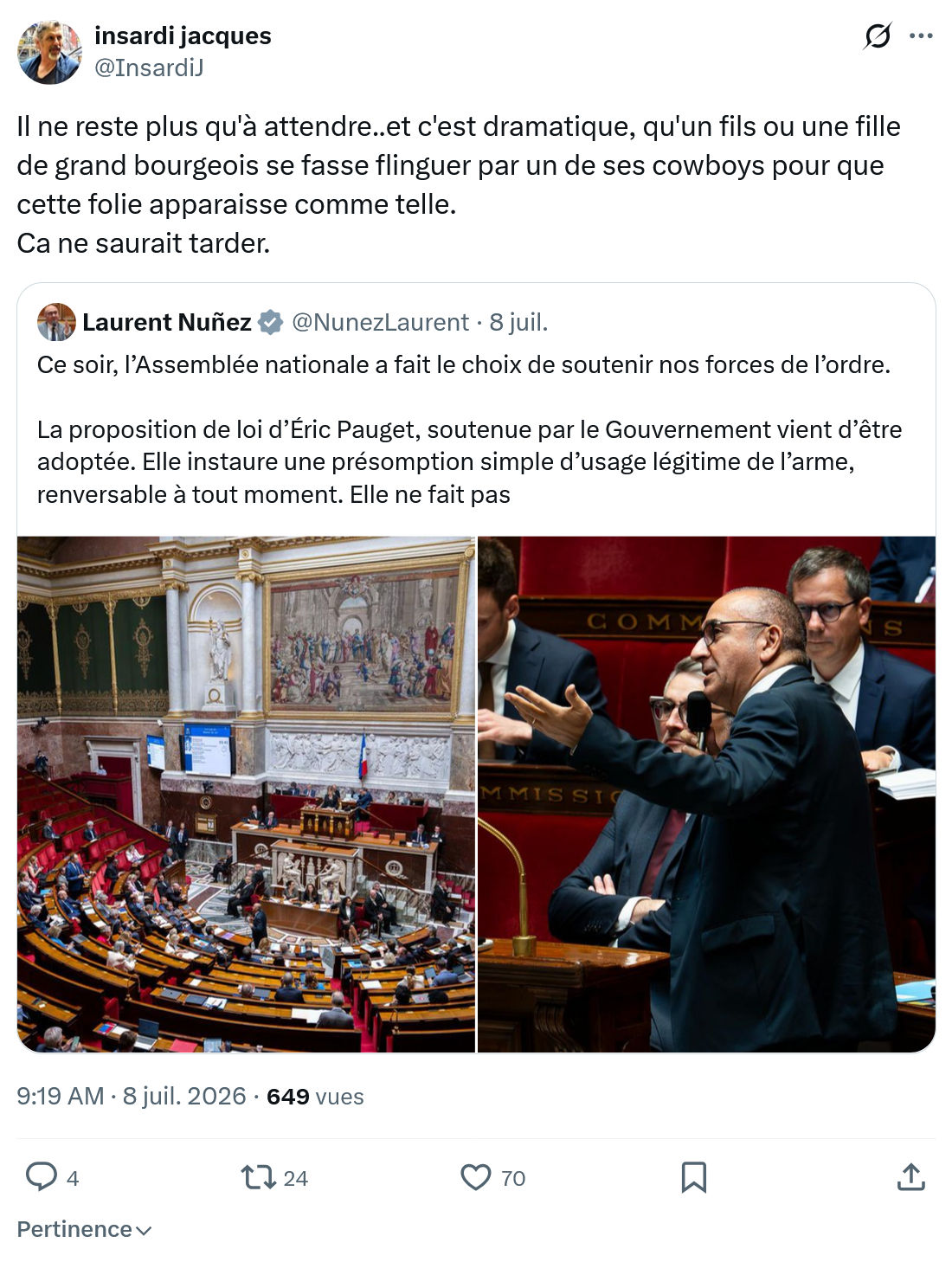 Insardi Jacques: Il ne reste plus qu'à attendre...