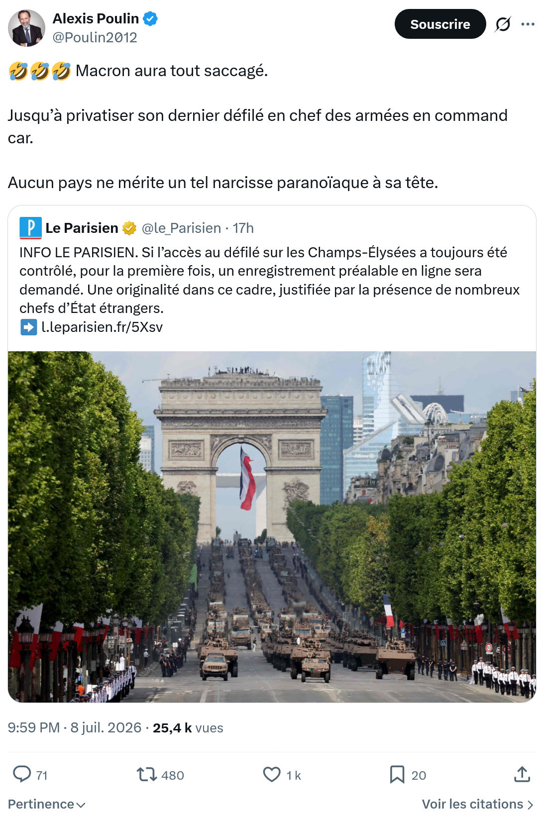 Alexis Poulin: Macron aura tout saccagé...