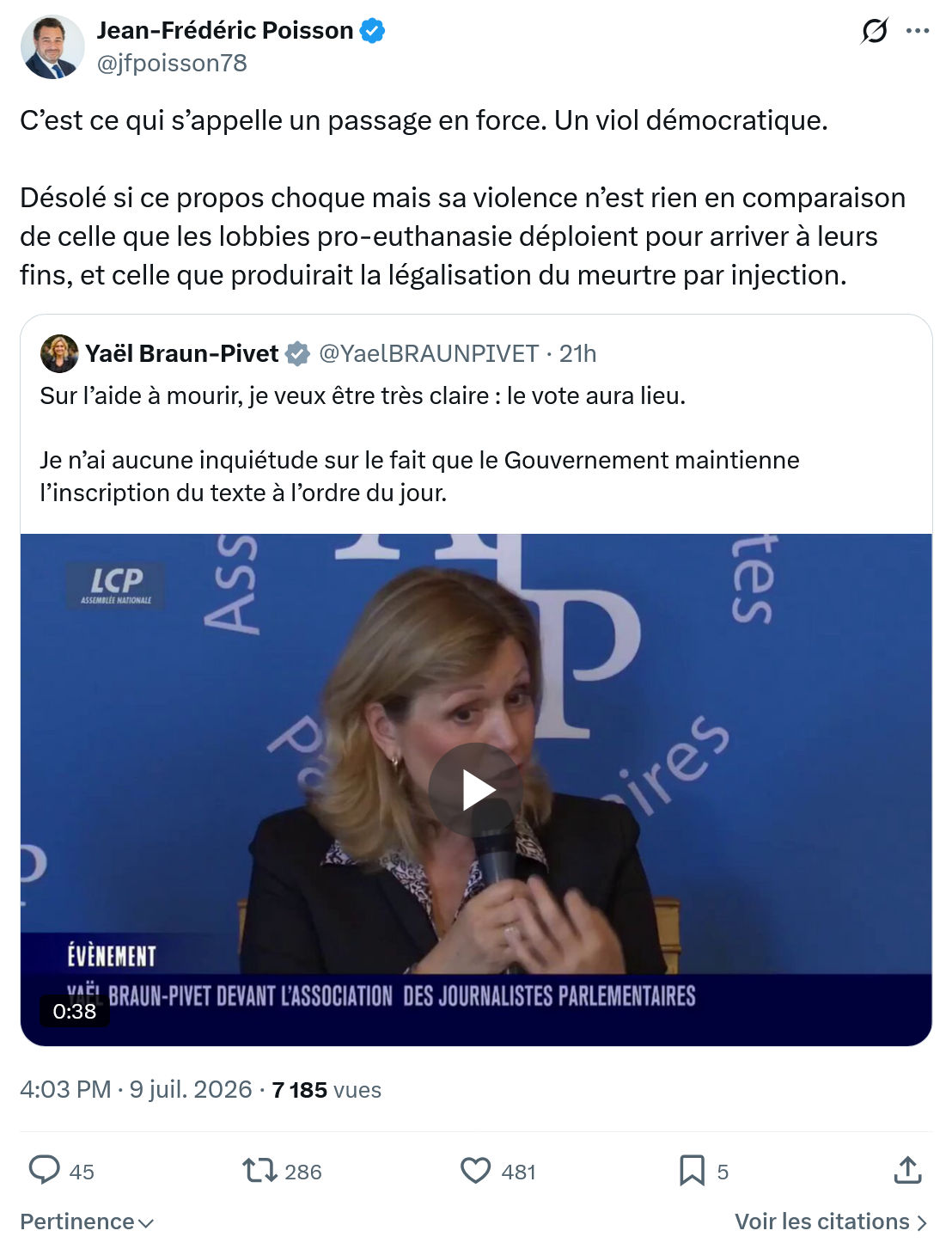 Jean-Frédéric Poisson: C’est ce qui s’appelle...