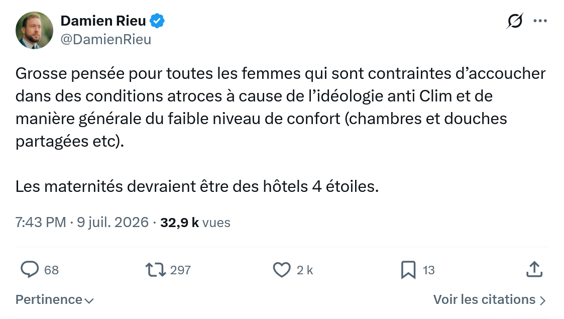 Damien Rieu: Grosse pensée pour toutes...