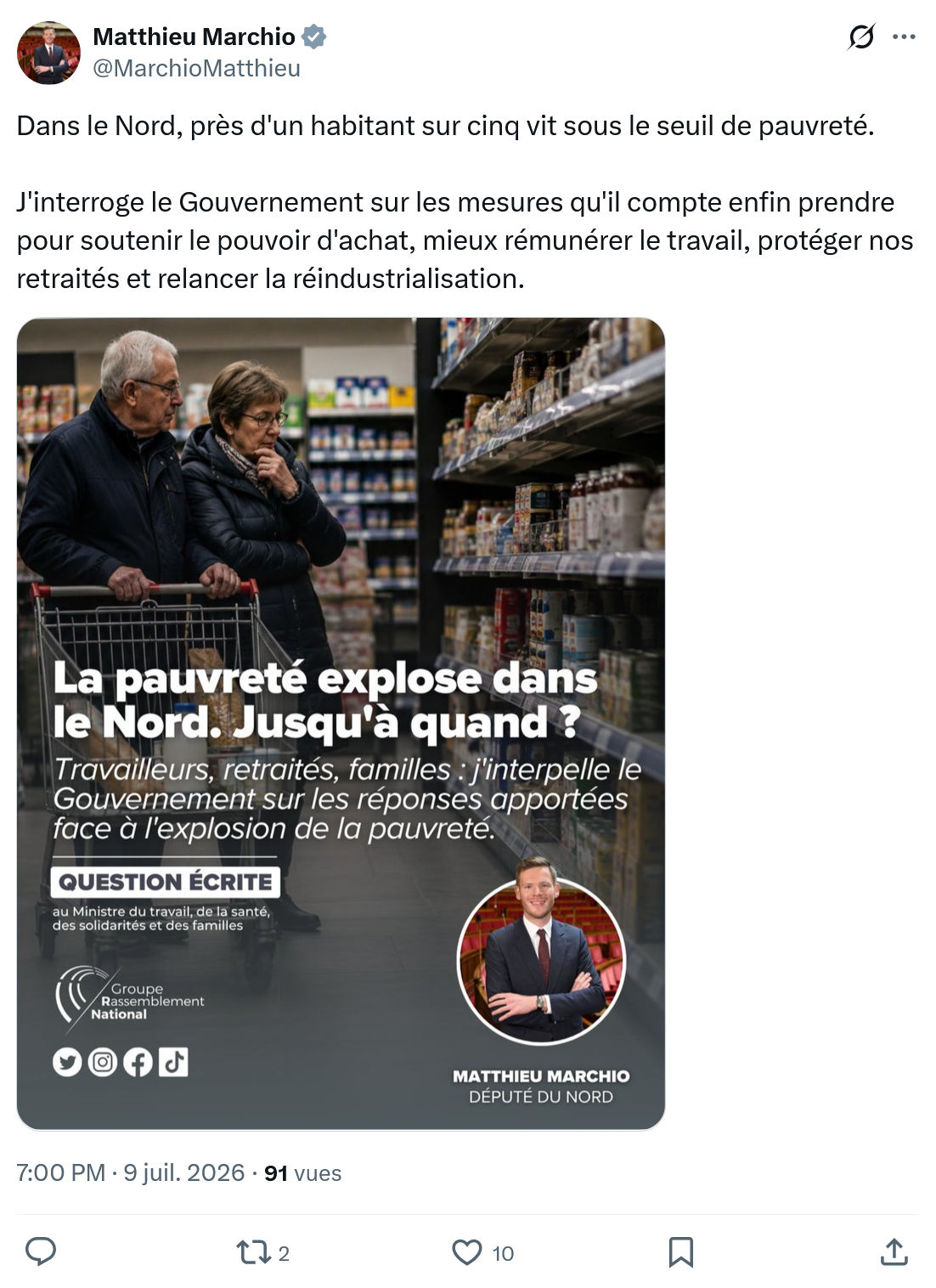 Matthieu Marchio: Dans le Nord...