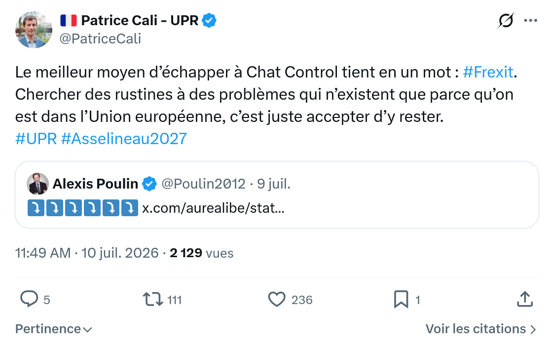 Patrice Cali: Le meilleur moyen d’échapper...