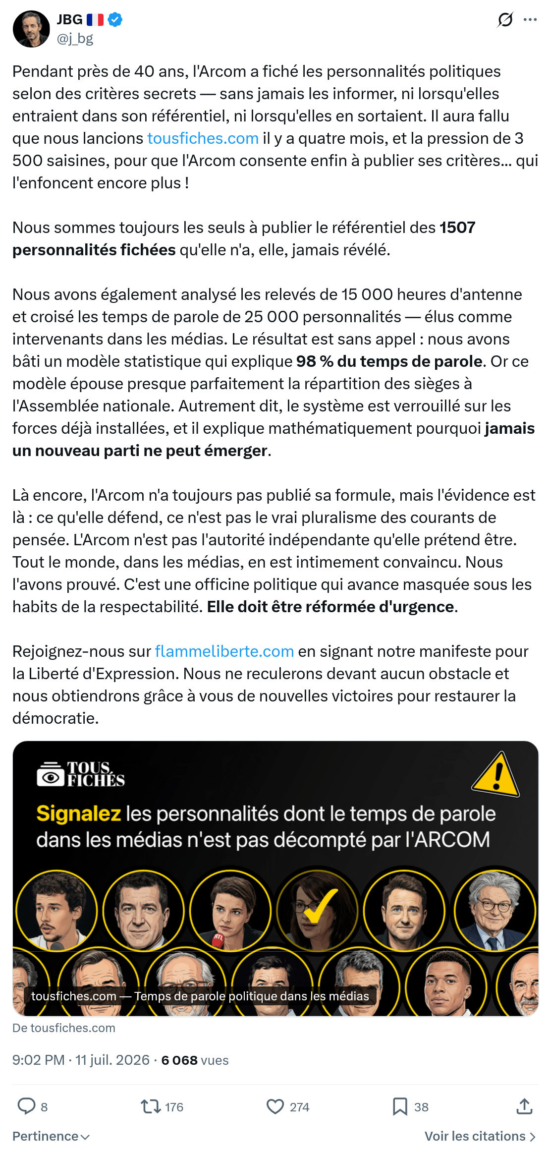 JBG: Pendant près de 40 ans...