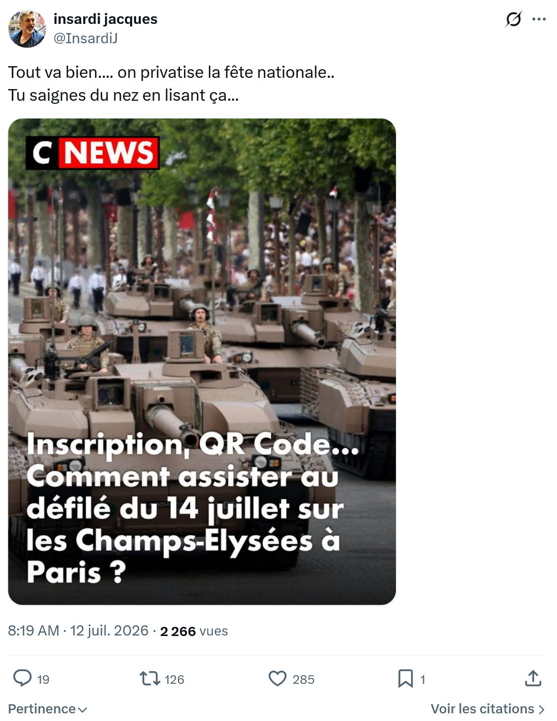Insardi Jacques: Tout va bien...