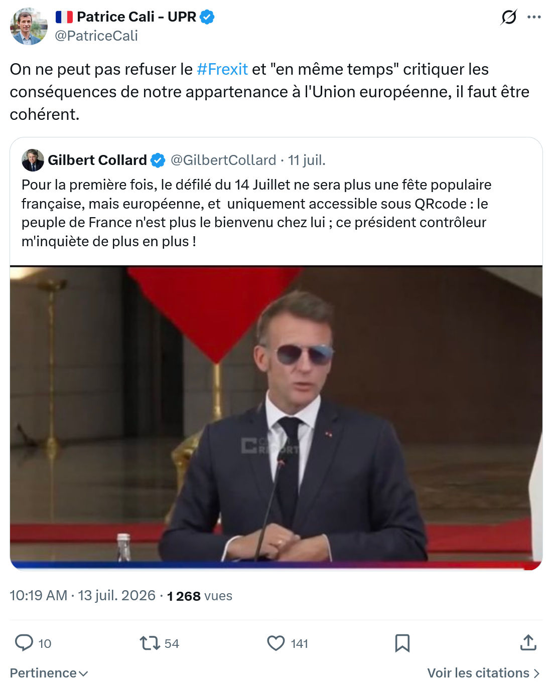Patrice Cali: On ne peut pas refuser...