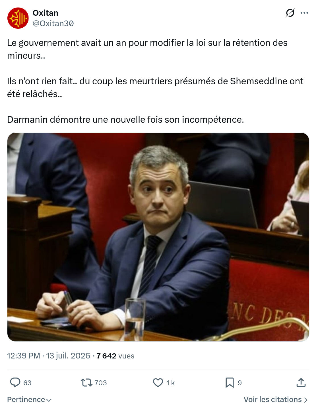 Oxitan: Le gouvernement avait un an pour...