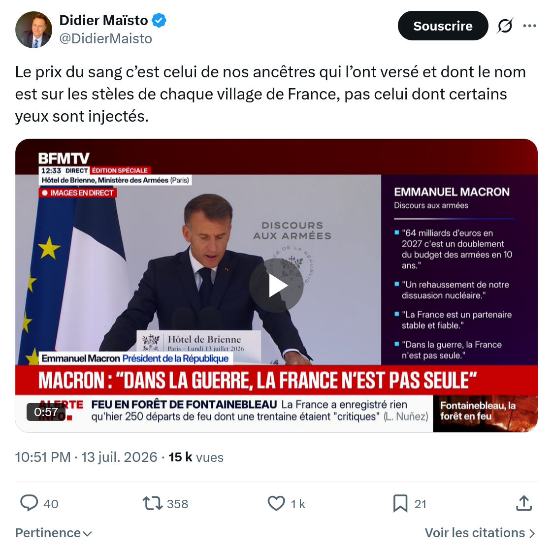 Didier Maïsto: Le prix du sang c’est celui de nos ancêtres...