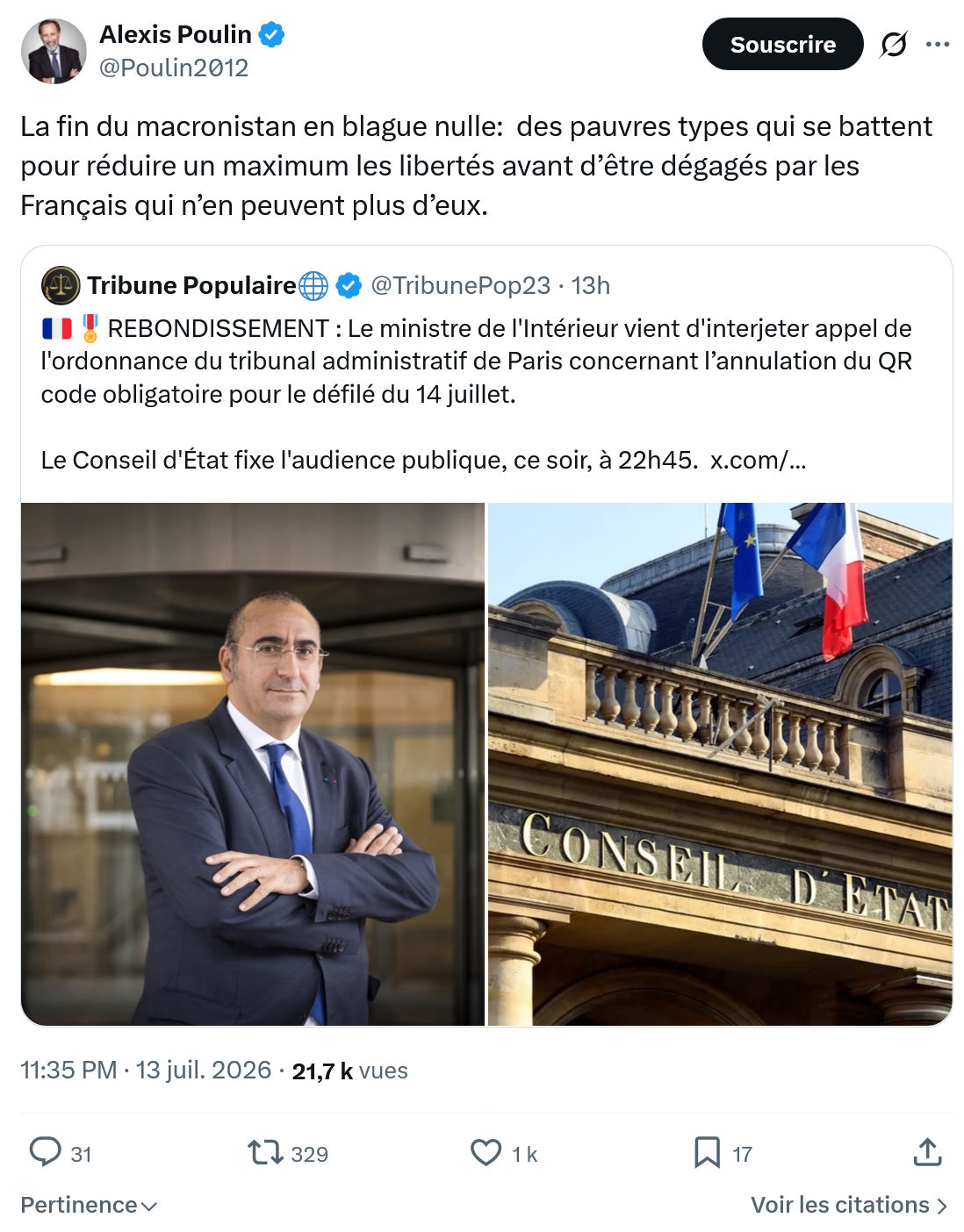 Alexis Poulin: La fin du macronistan en blague nulle...