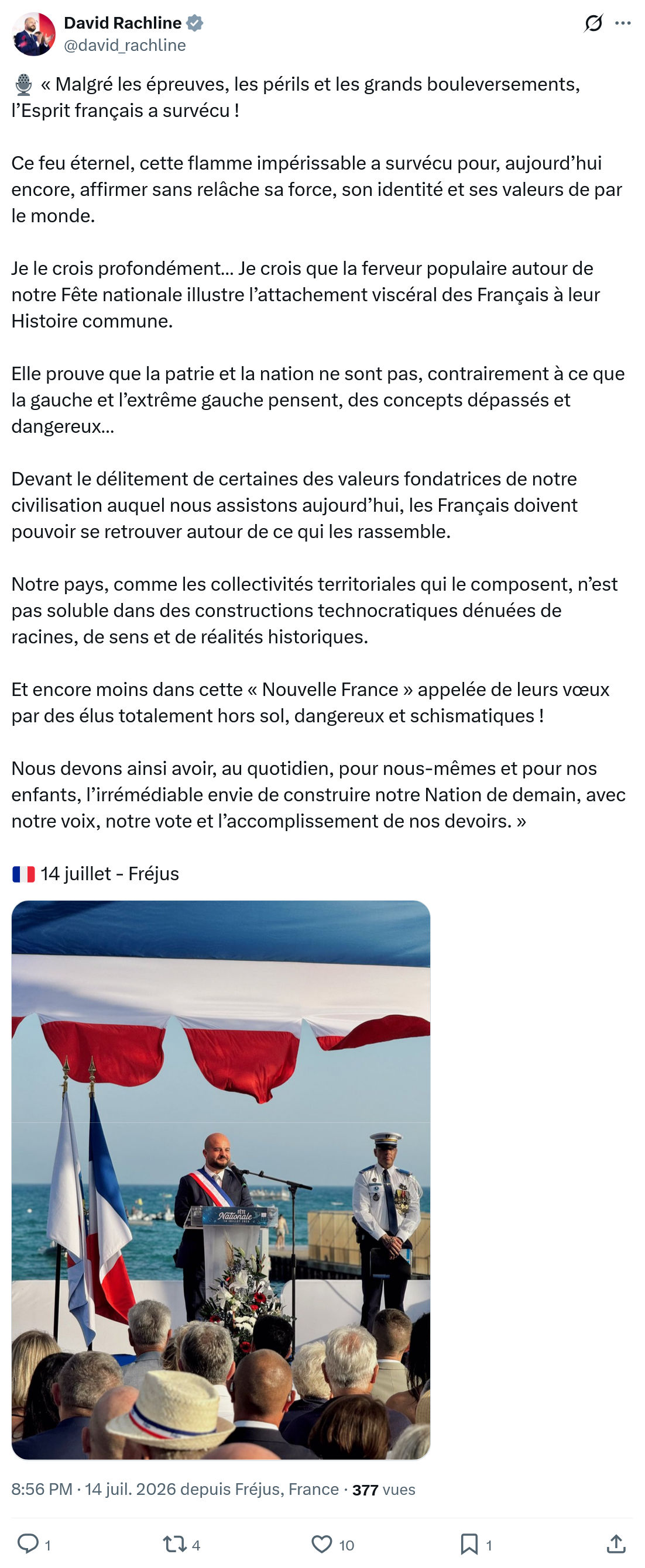 David Rachline: Malgré les épreuves...