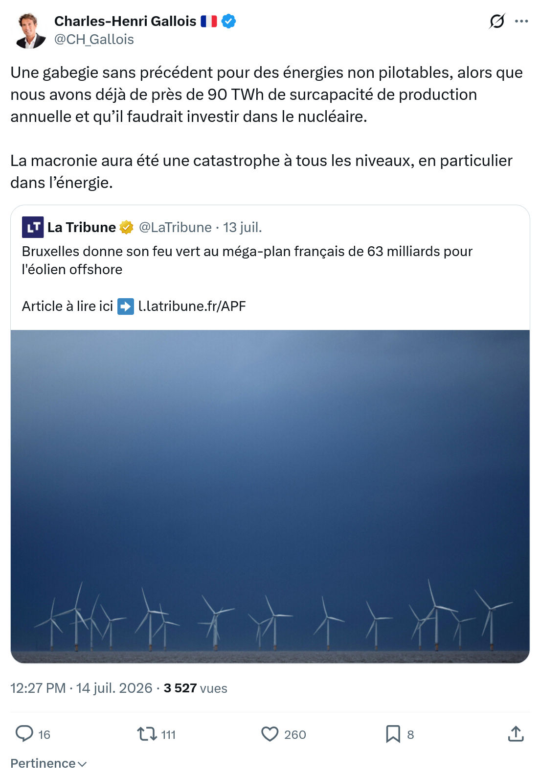 Charles-Henri Gallois: Une gabegie sans précédent...