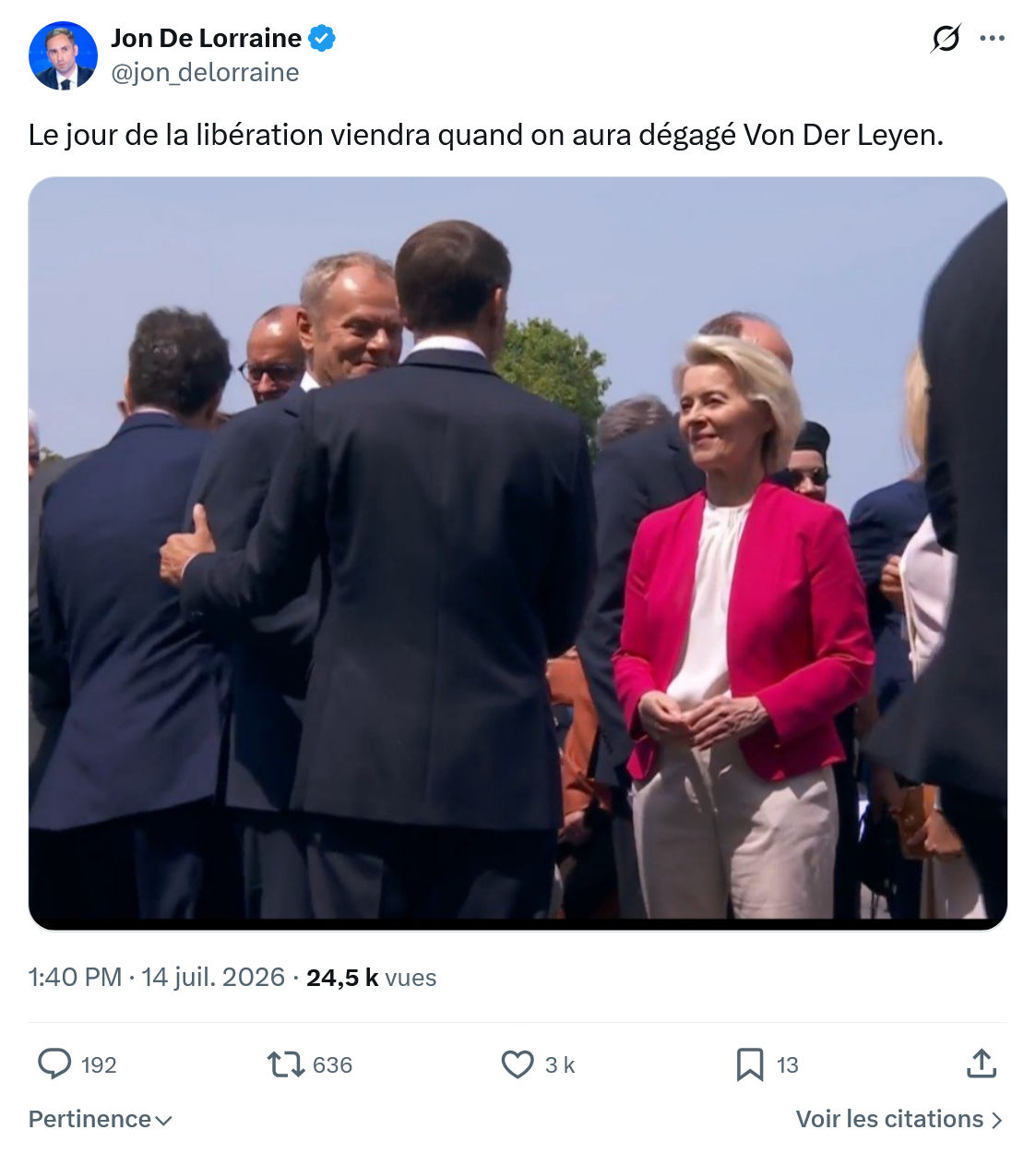 Jon De Lorraine: Le jour de la libération...