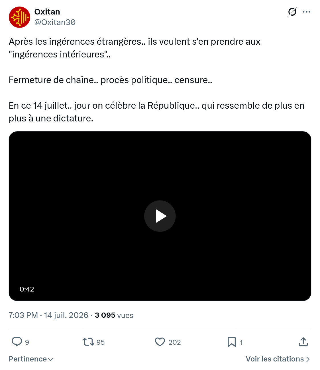 Oxitan: Après les ingérences étrangères...