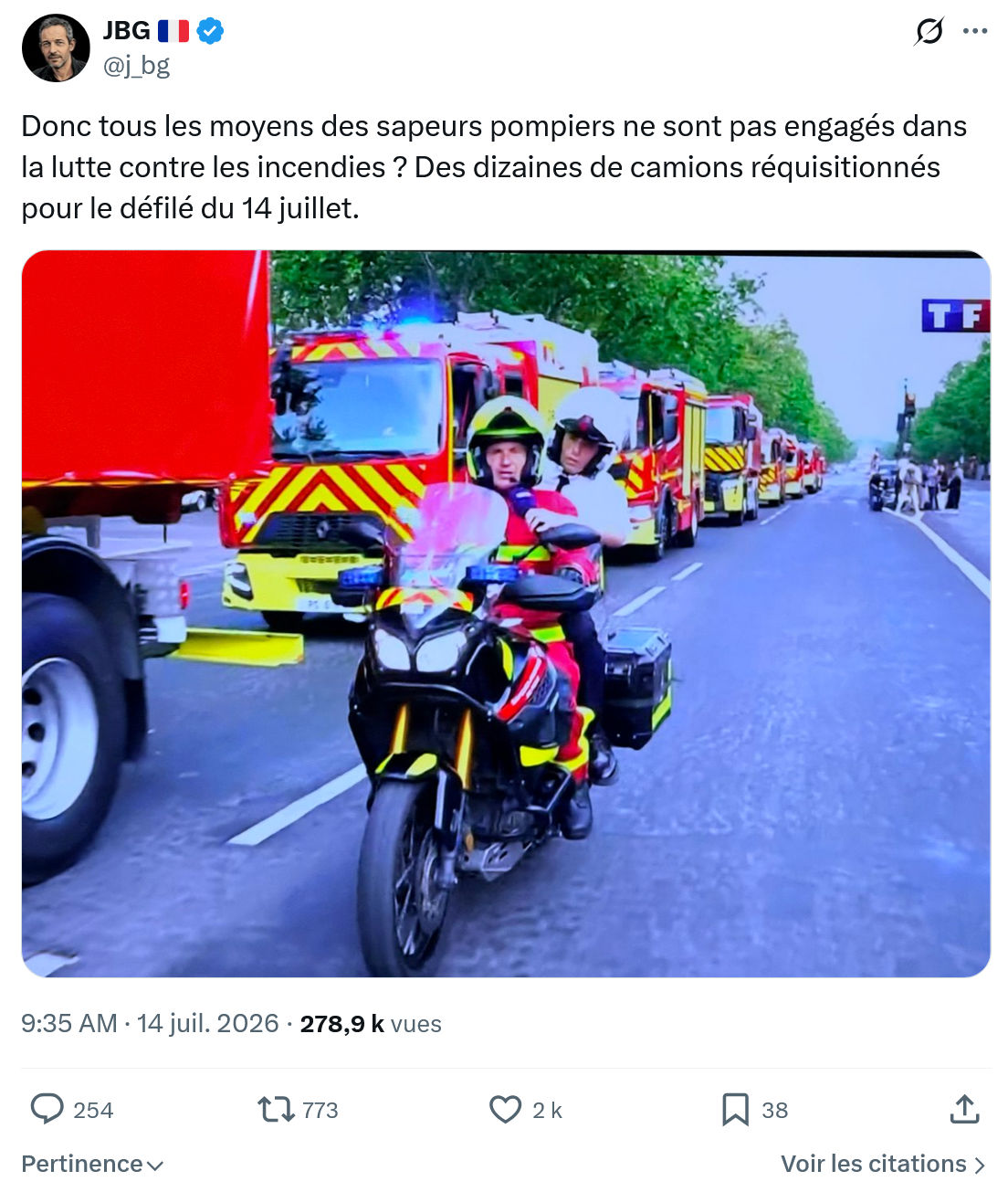 JBG: Donc tous les moyens...