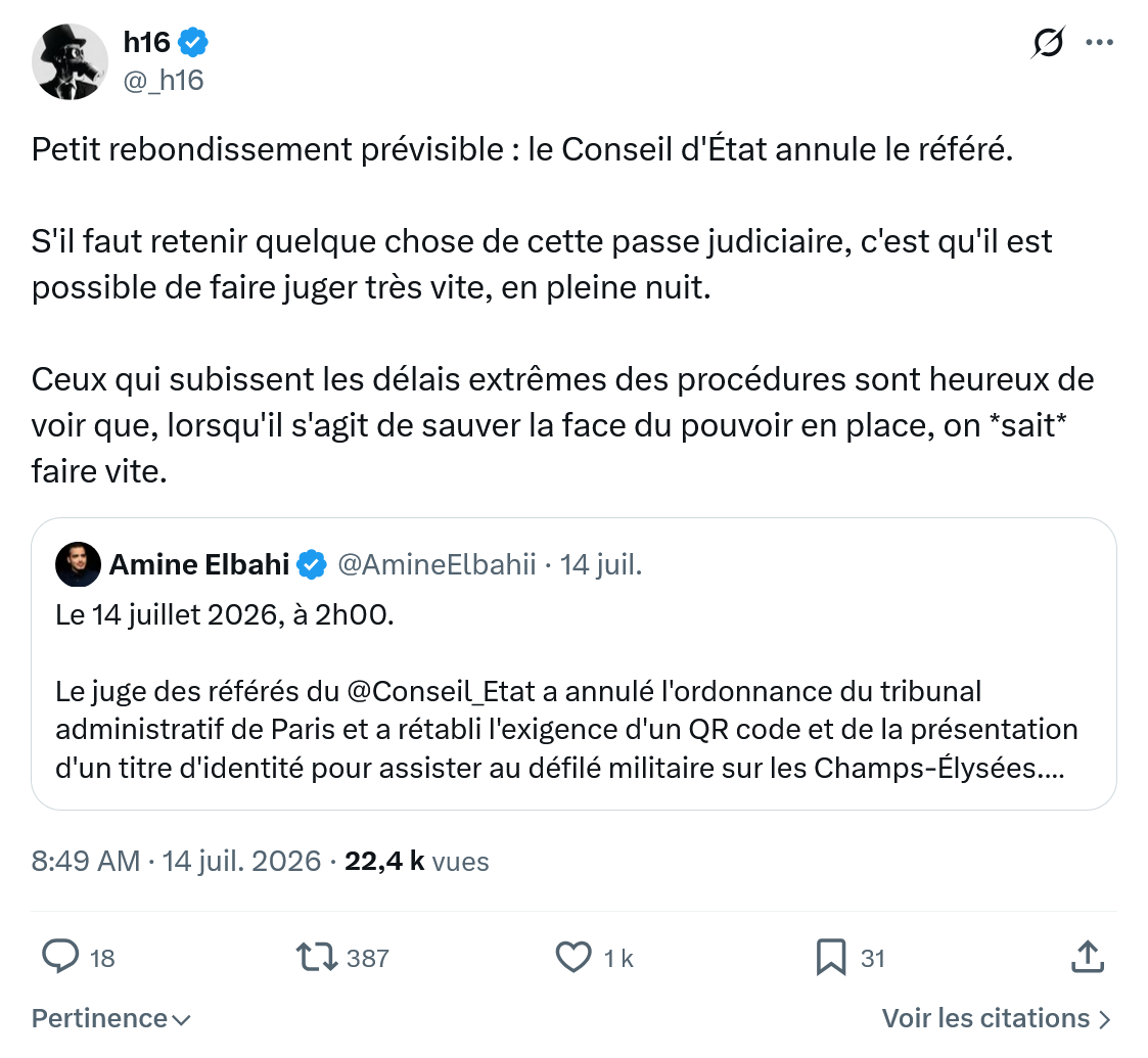 h16: Petit rebondissement prévisible...
