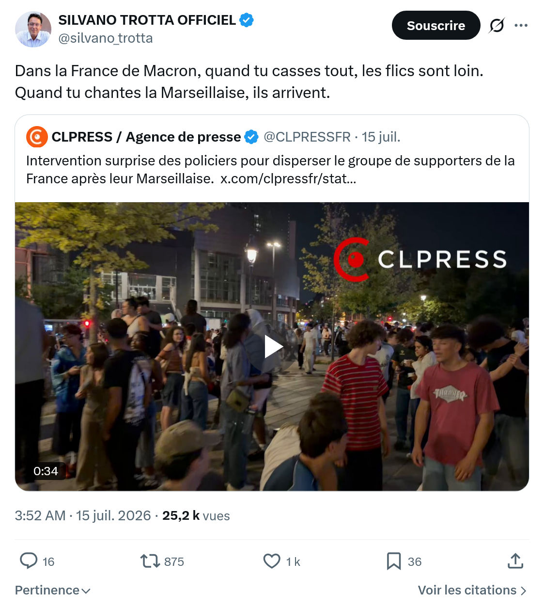 Silvano Trotta: Dans la France de Macron...
