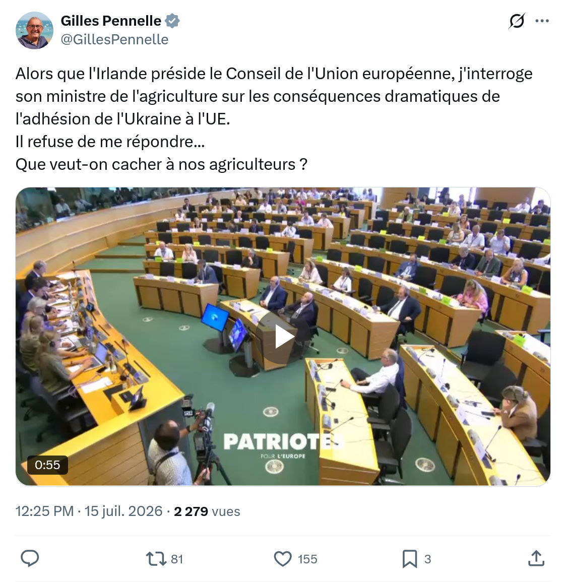 Gilles Pennelle: Alors que l'Irlande préside...